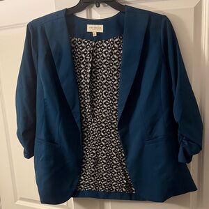 Skies Are Blue Teal Blazer